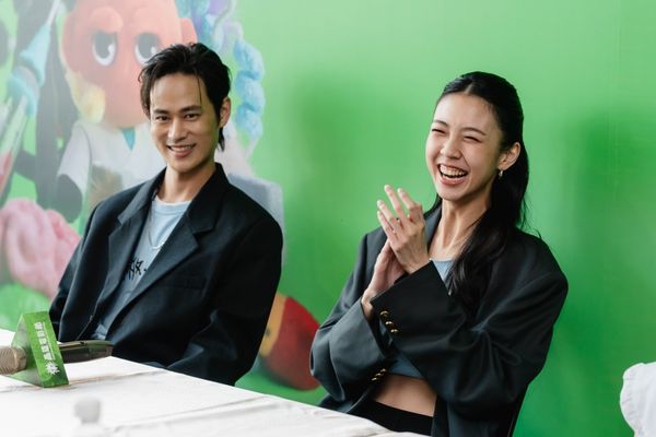 ▲《左撇子女孩》導演鄒時擎,攜演員馬士媛、葉子綺(Nina)及夏騰宏出席台灣首映。(圖/高雄電影節提供)