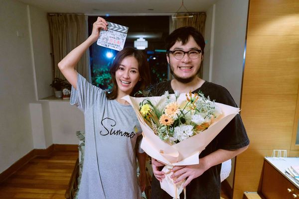 ▲《新手上路》爆花(蔡亘晏)、劉冠廷、陳意涵、黃冠智、楊銘威、天心、于子育、導演洪子鵬。(圖/文策院、四方四隅提供)