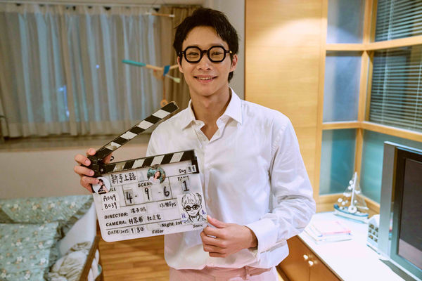 ▲《新手上路》爆花(蔡亘晏)、劉冠廷、陳意涵、黃冠智、楊銘威、天心、于子育、導演洪子鵬。(圖/文策院、四方四隅提供)