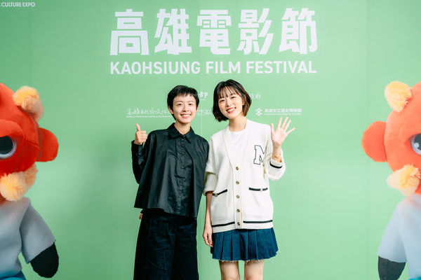 ▲「高雄拍」短片《人魚漢斯》導演黃詩柔、紀培慧;《看現場》導演臧晟傑、演員周健瑜;《耳鳴》導演黃洛瑤、演員鄧筠熹。(圖/高雄電影節提供)