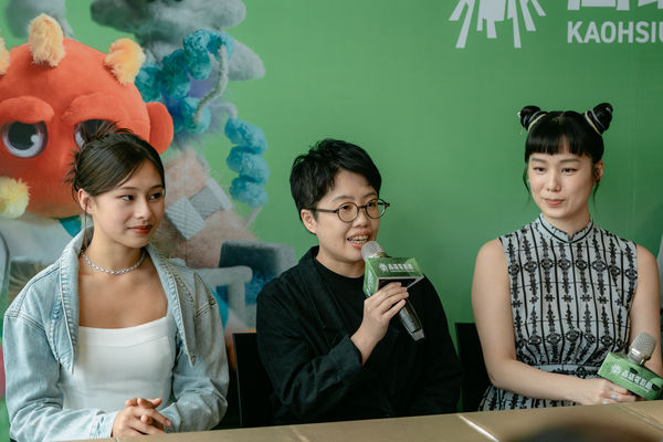 ▲▼《假人的嘆息》(左起)演員偉莉莎 、導演陳珮盈、演員許乃涵。(圖/高雄電影節提供)