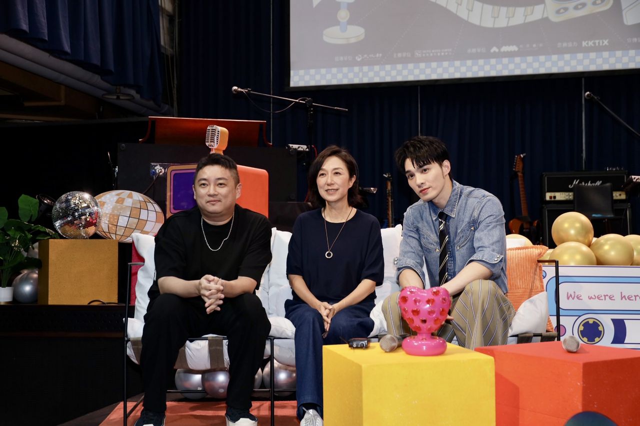 ▲▼黃偉晉、左光平、黃韻玲出席北流2025「唱 我們的歌」金曲再現講唱會。(圖/北流提供)