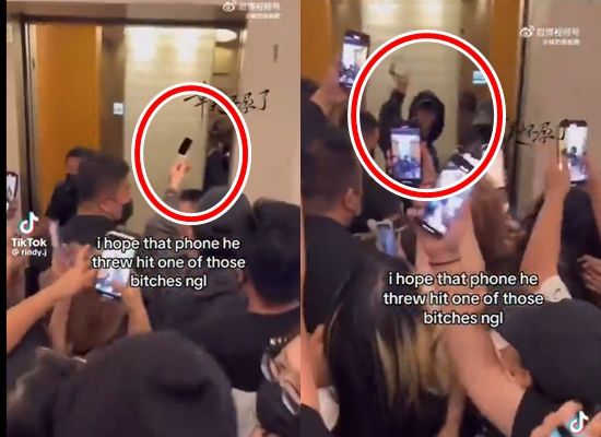 ▲章昊遭私生飯圍堵。(圖/翻攝自X)