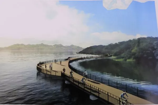 ▲▼苗栗明德水庫自行車暨環湖步道。(圖/苗栗縣政府提供)