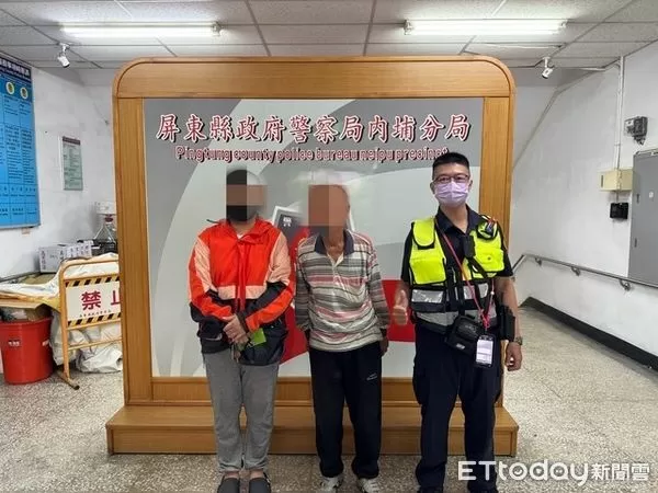 ▲內埔警方聯絡郭男家屬帶回。(圖/記者陳崑福翻攝)