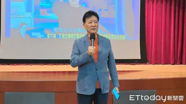 ▲趙少康公佈大陸及境外網攻具體數字記者會▼ 。(圖/記者鄭遠龍攝)