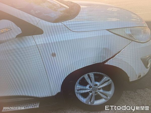 ▲▼所幸雙方駕駛未受傷僅車輛毀損。(圖/八德警分局提供)