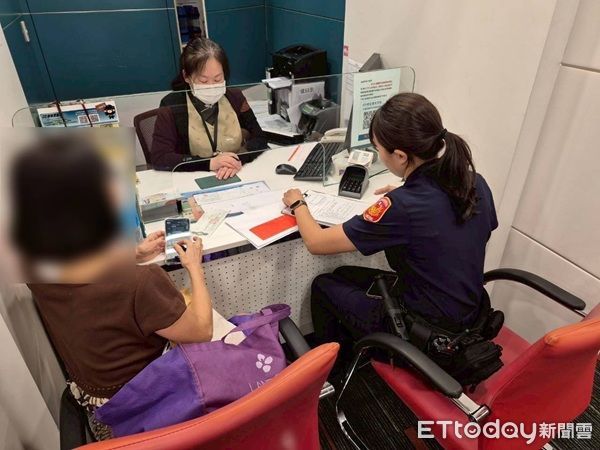 ▲林姓婦人欲匯款1700多萬元投資大樓賺錢,警方和行員聯手勸說阻詐 。(圖/平鎮警分局提供)