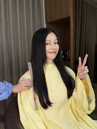 ▲《辛亥隧道》徐若瑄為電影剪去30公分長髮。(圖/華映提供)