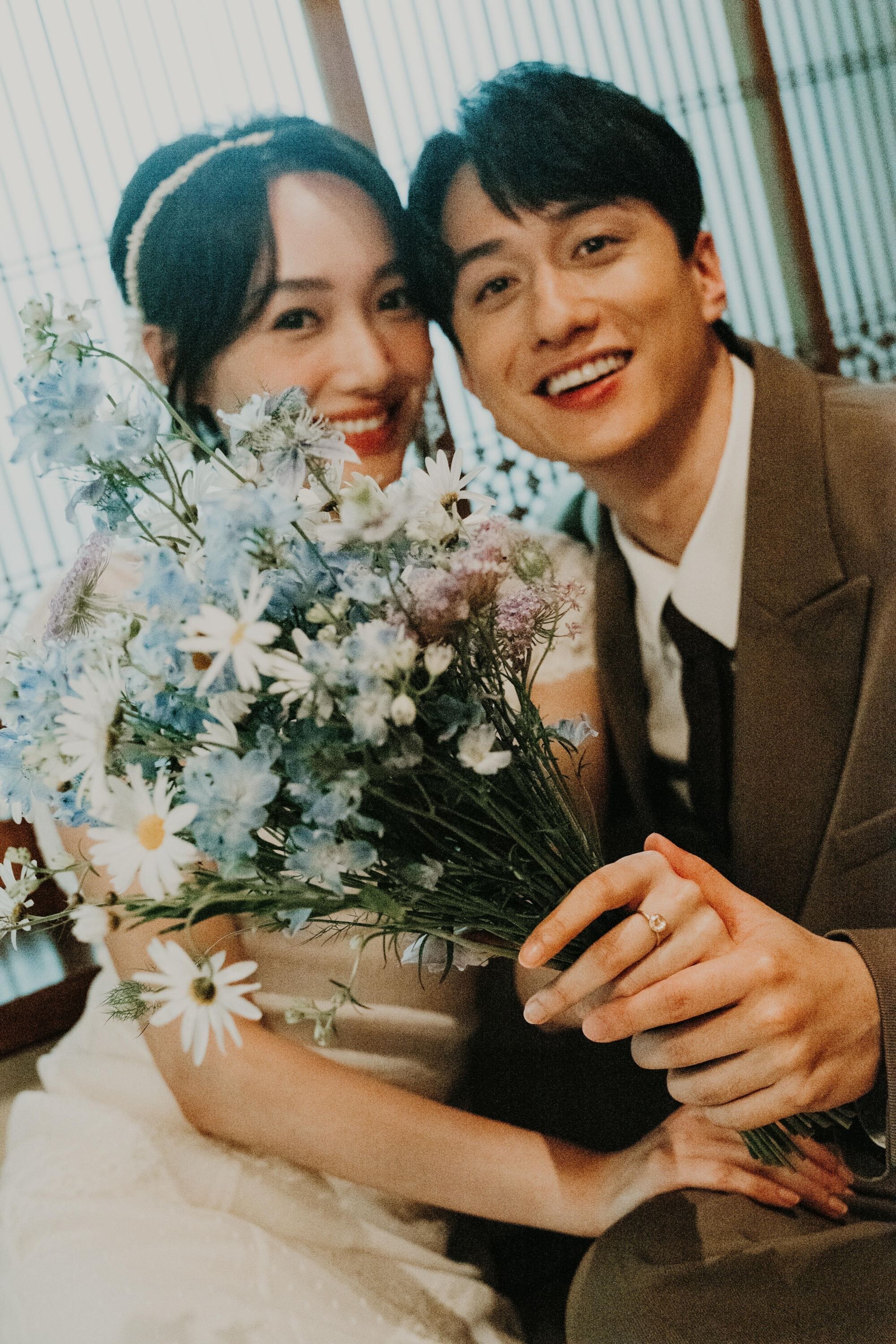 ▲劉俊謙、蔡思韵於日本低調完婚。(圖/MOM production limited提供)