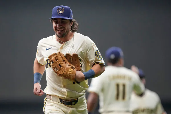 ▲釀酒人中外野手弗雷利克(Sal Frelick)。(圖/達志影像/美聯社)