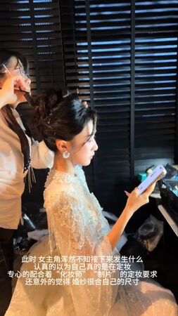 ▲▼短劇女神林琦婷點頭答應求婚。(圖/翻攝自微博)