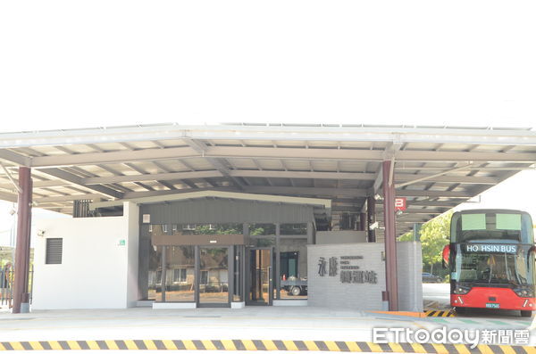 ▲台南永康轉運站10月16日啟動試營運,串聯鹽行、和順交通路網。(記者林東良翻攝,下同)