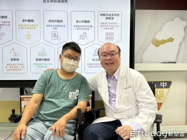 ▲600萬療程納健保!罕病男靠「血友病新藥」奇蹟重生,首年達零出血。(圖/記者游瓊華翻攝)