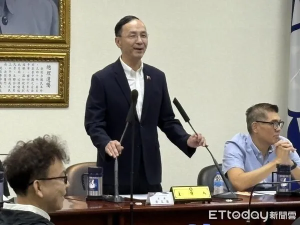 ▲▼國民黨主席朱立倫中常會致詞。(圖/記者鄭佩玟攝)