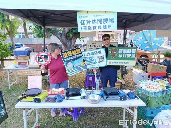 ▲初鹿派出所深入社區宣導反詐與反毒。(圖/記者楊晨東翻攝)