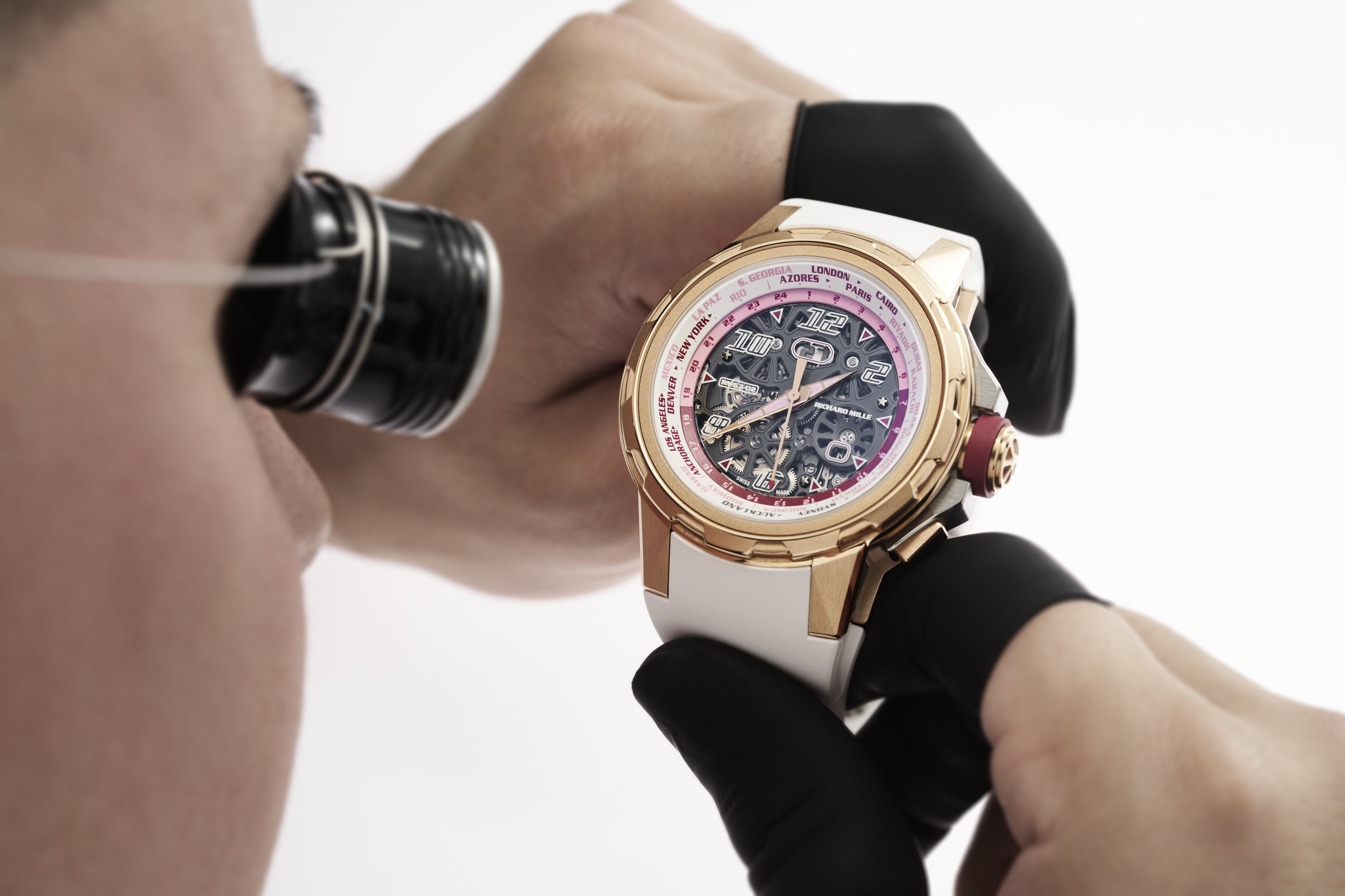 ▲▼RM 63-02,世界時區自動上鍊腕錶,RICHARD MILLE。(圖/RICHARD MILLE提供)