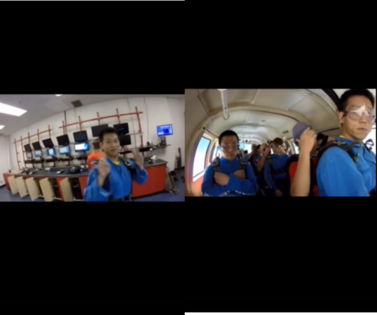 ▲▼鋼鐵爸曝顏正國生前跳傘畫面:感覺最接近老天爺。(圖/翻攝自Facebook/鋼鐵爸(阮橋本))