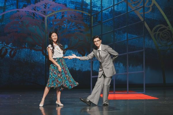 ▲舞台劇《你的故事我的夢》隋棠、李千娜、曾少宗、林雨宣、莊凱勛、湯志偉、周丹薇。(圖/寬宏提供)