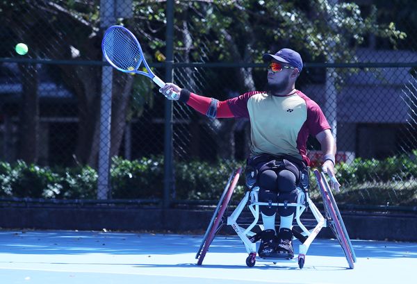 ▲台灣Quad組好手黃楚茵歷經5小時「三盤大戰」突圍、馬來西亞布拉漢首戰拉下第3種子、俄羅斯拉沃娃曾站上過青少年「世界第一」寶座。(圖/南野子國際整合行銷)