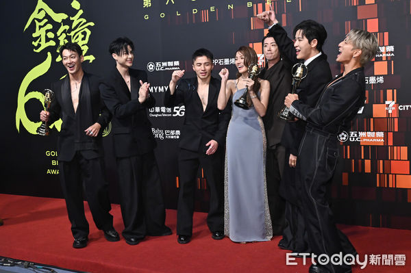 ▲第60屆金鐘獎節目類頒獎典禮,實境節目主持人獎,敖犬、小煜、威廉、阿緯、小杰、王子、朵拉 Dora/來吧!哪裡怕。(圖/記者李毓康攝)