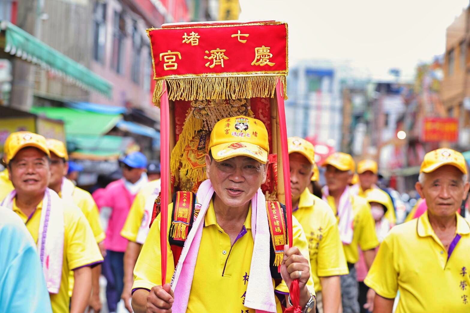 ▲三媽會香行腳駐駕七堵慶濟宮。(圖/記者郭世賢翻攝)