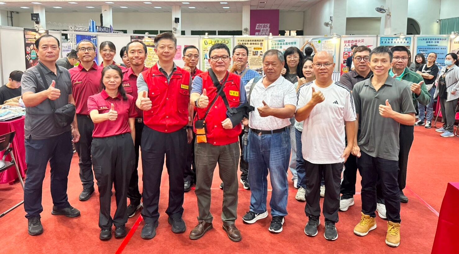 ▲基隆前進北區防災訪評。(圖/記者郭世賢翻攝)