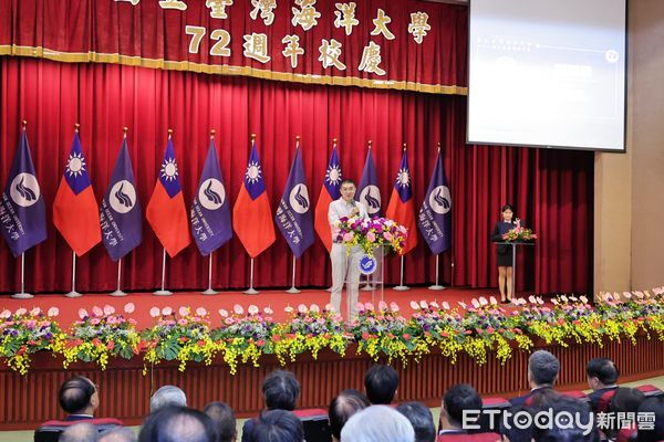 ▲謝國樑出席海大72週年校慶。(圖/記者郭世賢翻攝)