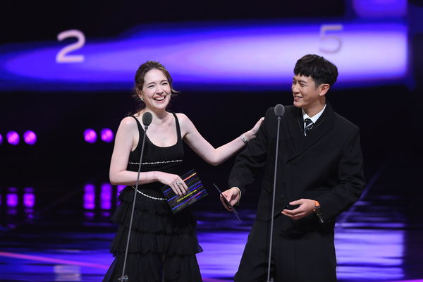 ▲第60屆金鐘獎戲劇類頒獎典禮頒獎人,許瑋甯、柯震東。(圖/三立提供)