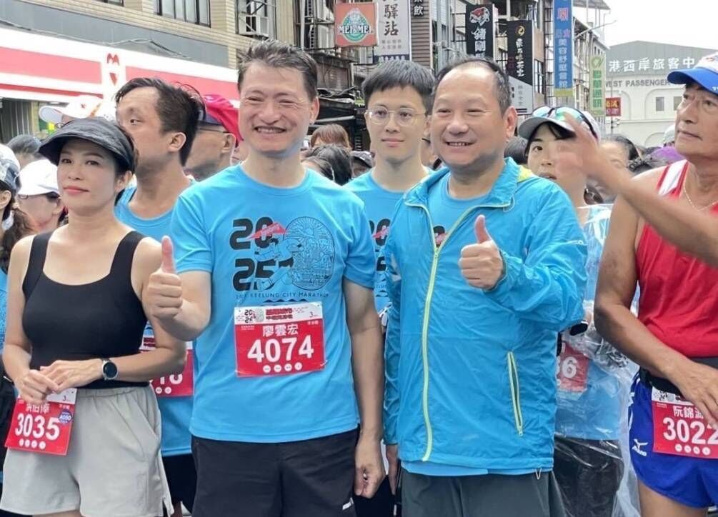 ▲海巡北部分署跑出團隊精神。(圖/記者郭世賢翻攝)