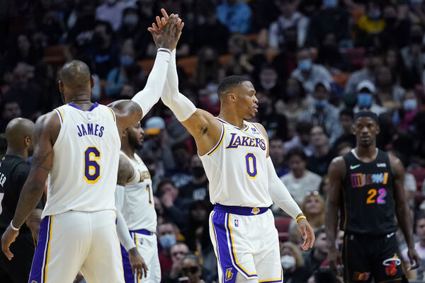 ▲▼前MVP衛斯布魯克被爆對詹姆斯的「虛偽表現」感到厭煩。(圖/達志影像/美聯社)