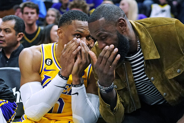 ▲▼前MVP衛斯布魯克被爆對詹姆斯的「虛偽表現」感到厭煩。(圖/達志影像/美聯社)