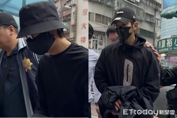 ▲▼藝人閃兵案,陳柏霖(左)、修杰楷(右)遭拘提到案。(圖/記者陳以昇攝,下同)