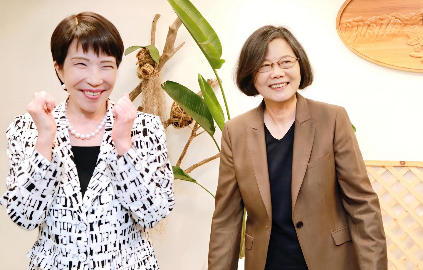 ▲高市早苗、蔡英文合照。(圖/翻攝自Facebook/蔡英文)