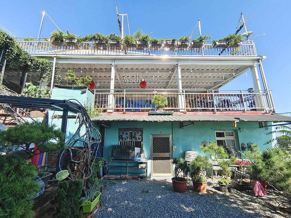 ▲▼一眼眺望太平洋龜山島美景,梗枋漁鐵驛站 漁村廚房。(圖/部落客wisely提供)