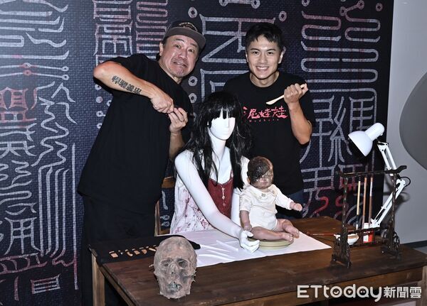 ▲▼陳為民、李冠毅《泥娃娃》主題場景揭幕活動。(圖/記者李毓康攝)