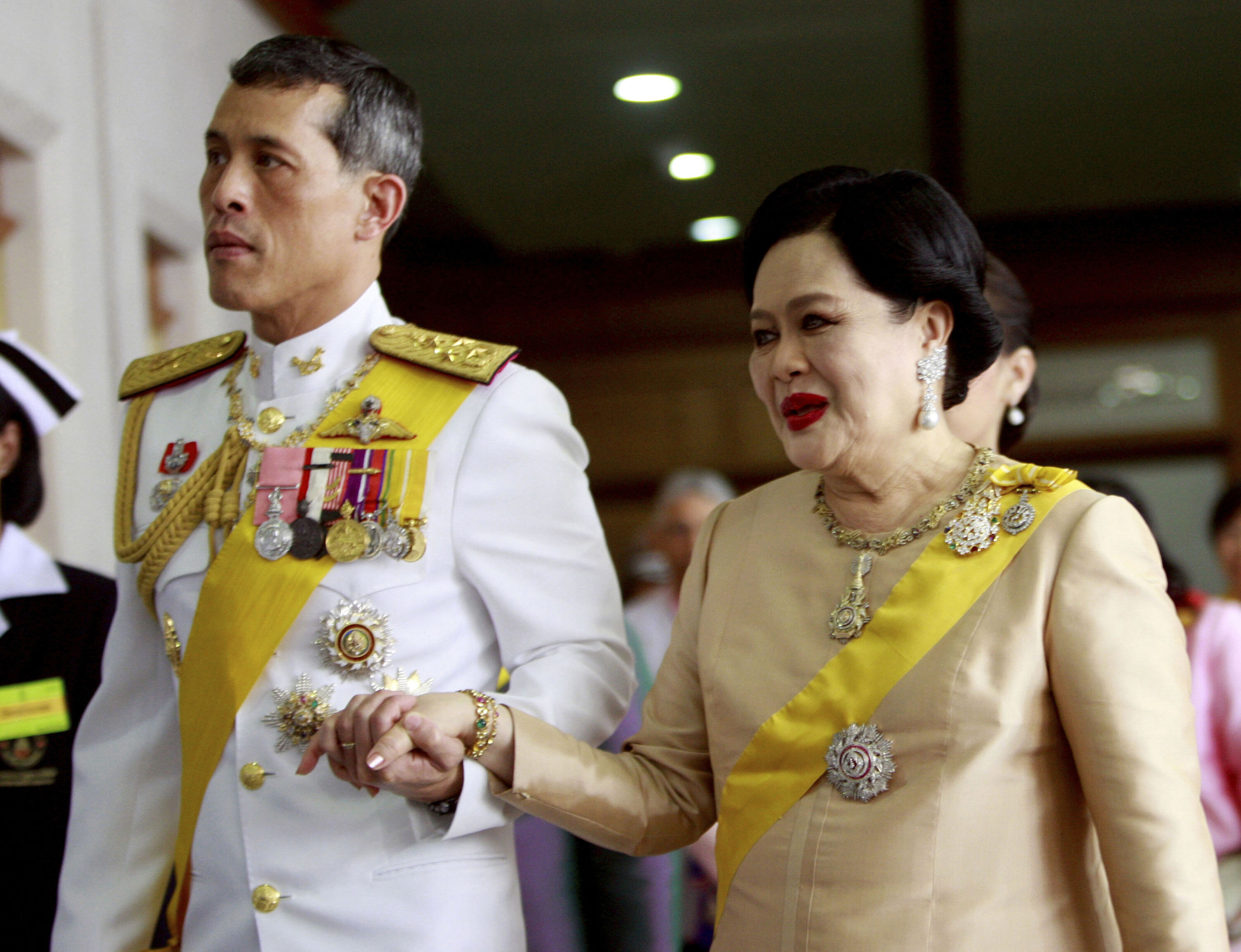 ▲▼泰國王太后詩麗吉(Queen Sirikit)病逝,享壽93歲。(圖/達志影像/美聯社)