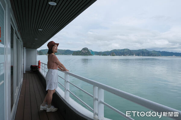 ▲北越拜子龍灣五星級遊船「水晶假日號」(Crystal Holiday),越南旅遊,遊船,遊艇,拜子龍灣。(圖/記者彭懷玉攝)