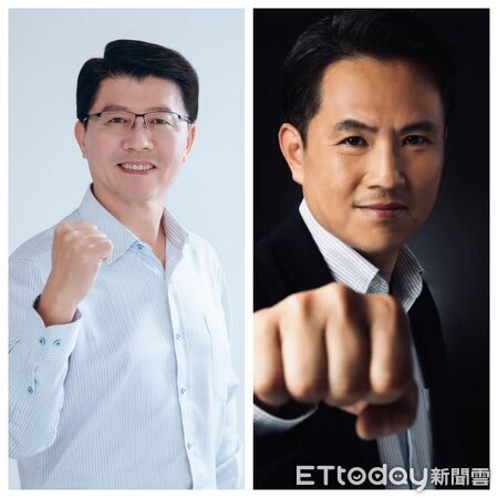 ▲國民黨台南市長初選升溫,謝龍介(左)與陳以信(右)各自表態,強調公平初選與政策論述,承諾初選將是君子之爭。(記者林東良翻攝)