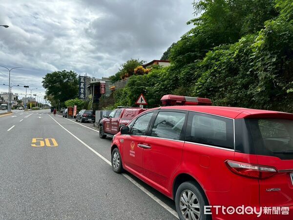 ▲▼燕子口堰塞湖今天上午進行降壩引流,目前狀況穩定。(圖/記者王兆麟翻攝,下同)