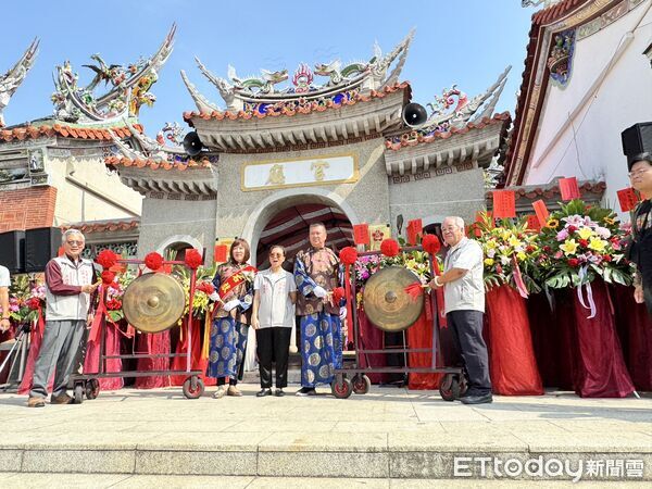 ▲祀典興濟宮26日舉行保生大帝秋祭祝聖大典,逾千位全台宮廟代表齊聚參與,場面莊嚴盛大。(記者林東良攝,下同)