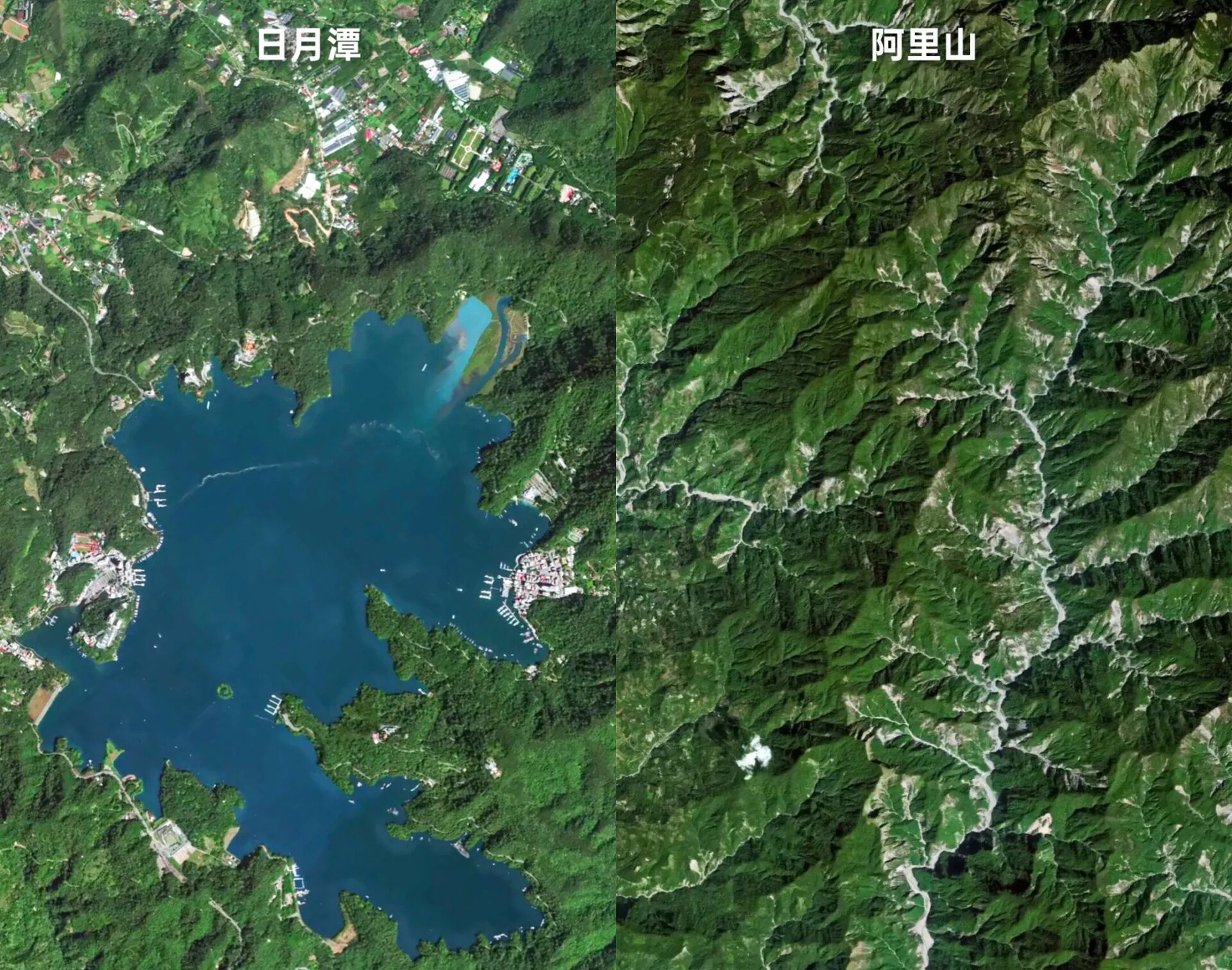 ▲中國吉林一號衛星釋出「太空俯瞰台灣」高清照。(圖/翻攝自微博)