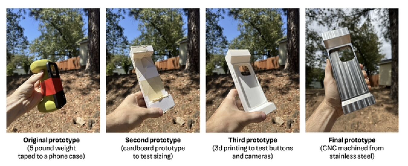 ▲美國一個腦神經團隊推出一款重達6磅的iPhone手機殼。(圖/翻攝kickstarter)