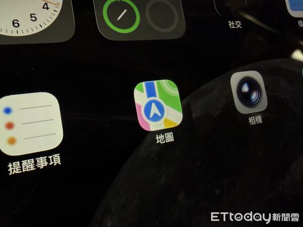 ▲蘋果地圖App。(圖/記者吳立言攝)