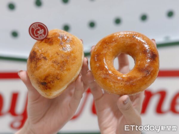 ▲▼Krispy Kreme「烤布蕾甜甜圈」回歸,今年加碼推出限量口味「香檸烤布蕾」。(圖/記者蕭筠攝)