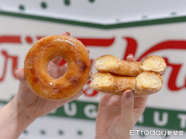 ▲▼Krispy Kreme「烤布蕾甜甜圈」回歸,今年加碼推出限量口味「香檸烤布蕾」。(圖/記者蕭筠攝)