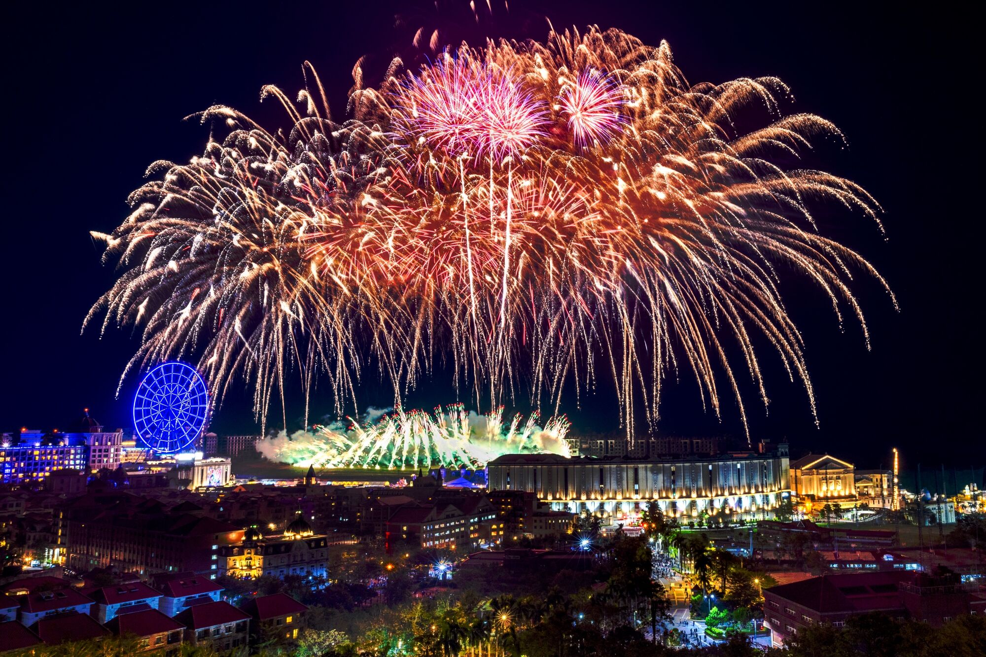 ▲▼2026義大世界跨年煙火秀。(圖/義大世界提供)