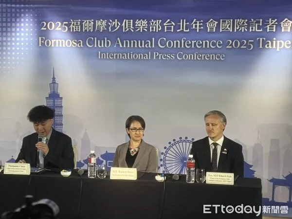 ▲▼2025福爾摩沙俱樂部台北年會國際記者會副總統蕭美琴、年會主席暨歐洲議會外交委員會議員柯理和(Rihards Kols)。(圖/記者陳家豪攝)