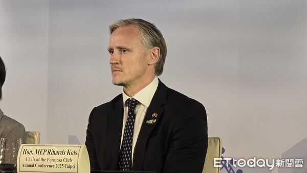 ▲▼2025福爾摩沙俱樂部台北年會國際記者會副總統蕭美琴、年會主席暨歐洲議會外交委員會議員柯理和(Rihards Kols)。(圖/記者詹詠淇攝)