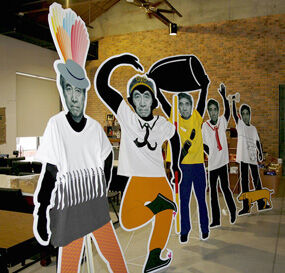 ▲福田繁雄作品曾在2010年於駁二展出。(資料圖/高市府新聞局)